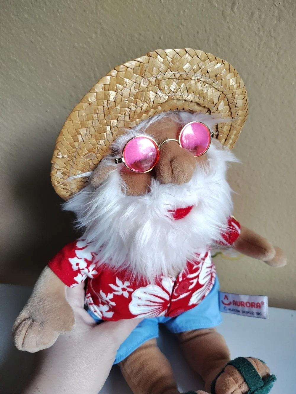 Aurora NWT Summer Vacation Beach Bum Suntan Santa Plush 15